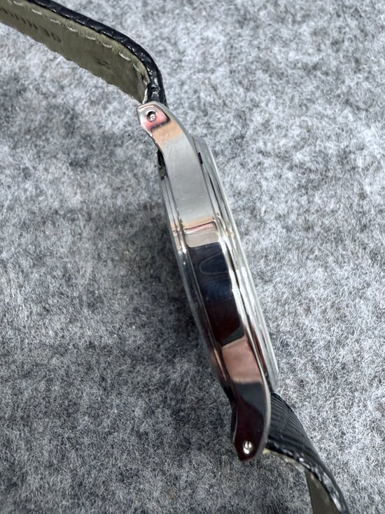 Vintage Tiffany & Co Portfolio Watch White Roman Dial Stainless Steel 33mm Swiss - Picture 5 of 12